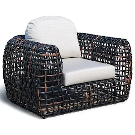 Outdoor Armchair with Open Weave